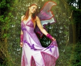 Felicity Fairy emerges from the woods