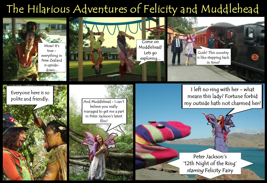 Felicity Fairy and Muddlehead the Pixie Adventures in New Zealand 