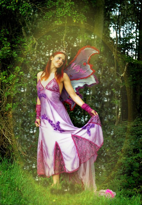 Felicity Fairy emerges from the woods